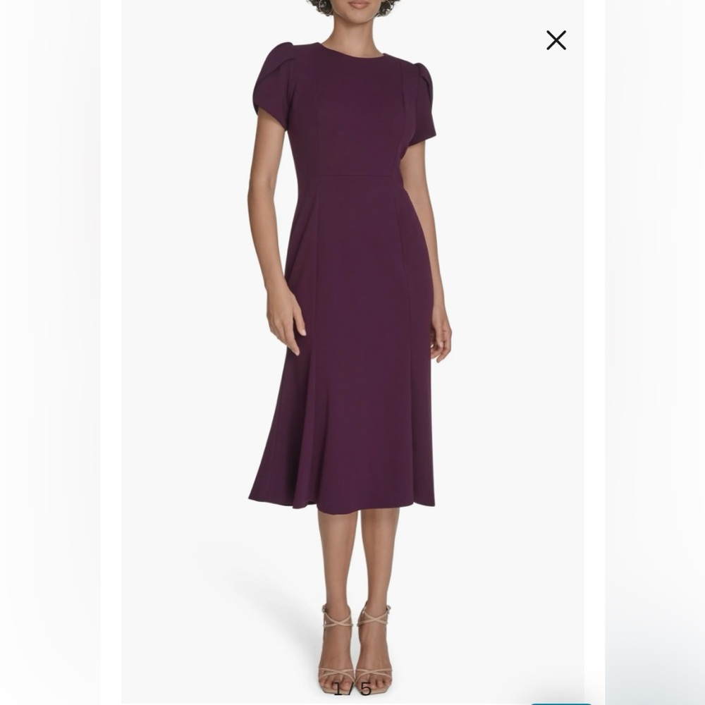 Calvin Klein Plum Midi Dress
